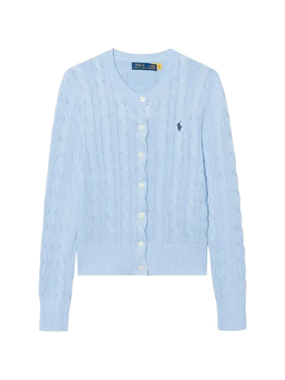 Polo Ralph Lauren cable-knit cotton cardigan - Blau