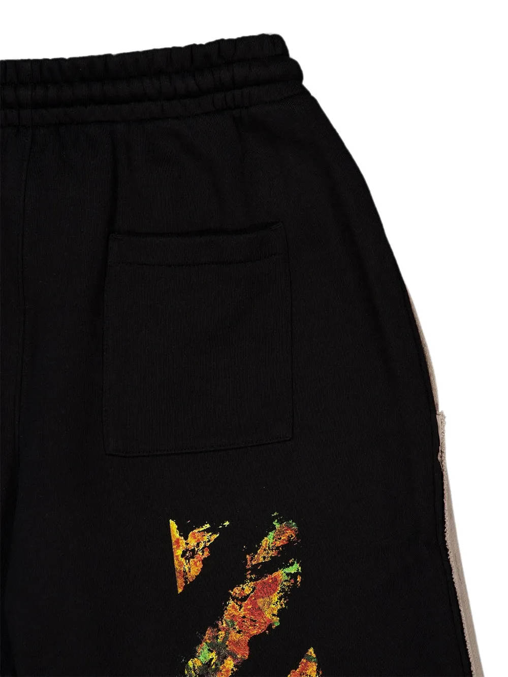 Off-White Sweatshorts Spices Arrow katoenen shorts Beige