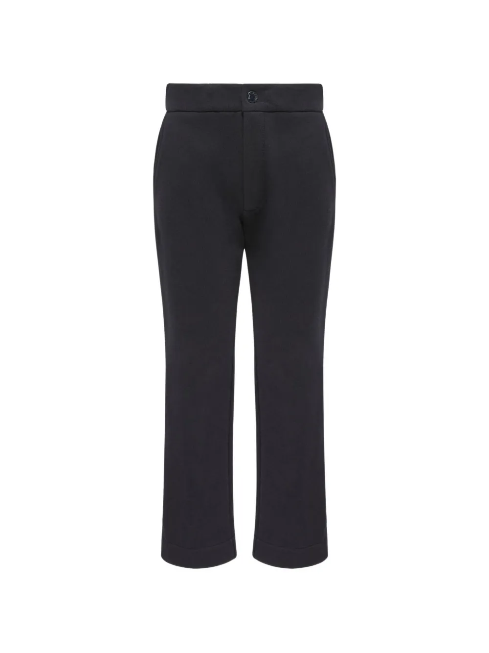 Moncler Enfant logo-patch trousers Blauw