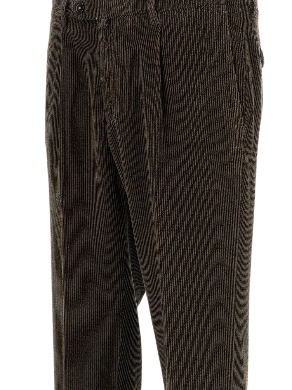 Briglia 1949 Ribfluwelen plooibroek Bruin