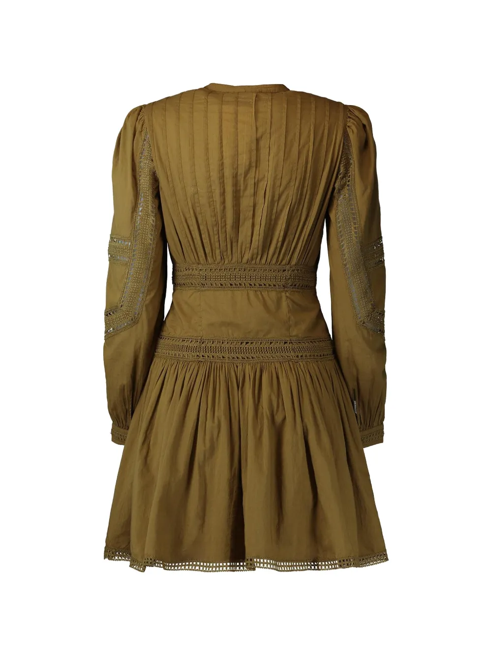 Ulla Johnson Elysia Cotton Mini Dress in Green, view 2