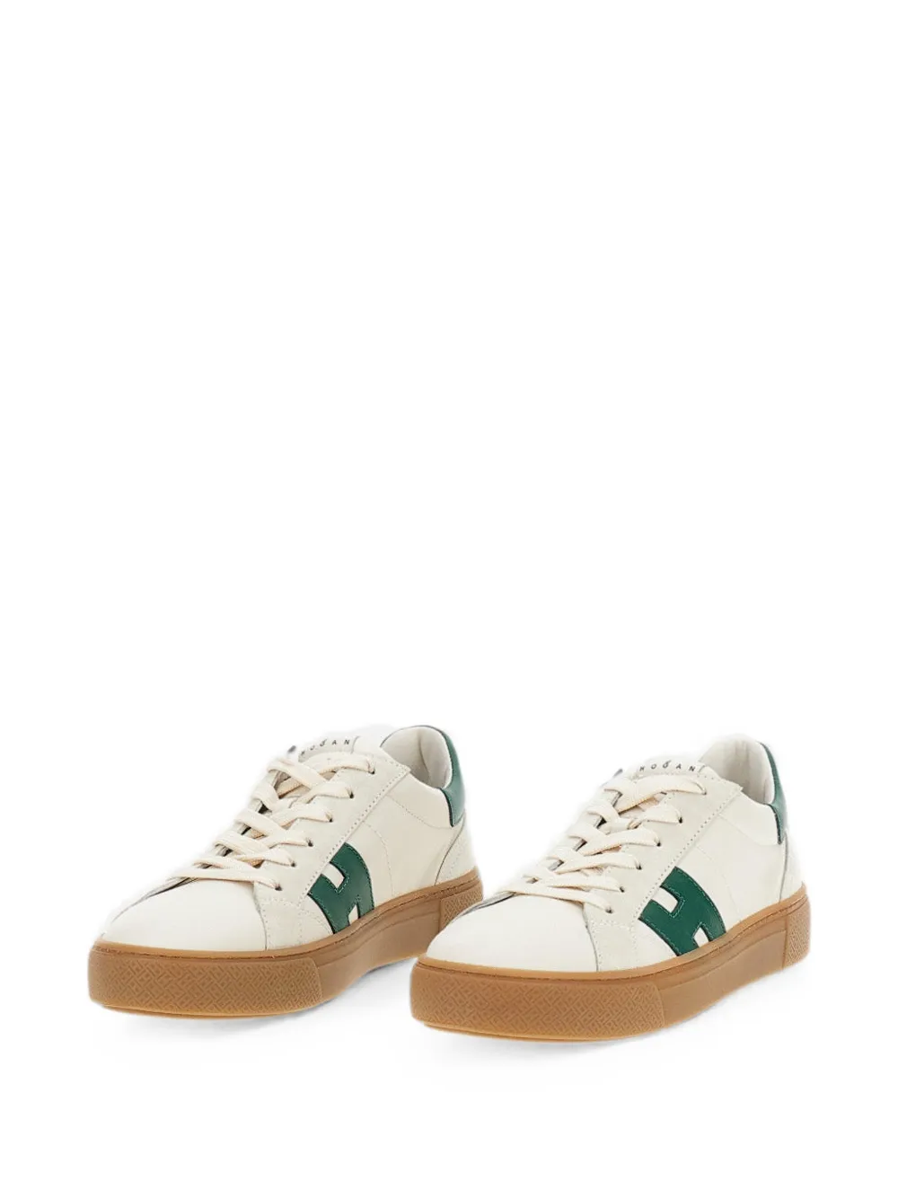 Hogan Sneakers met suède vlak Beige