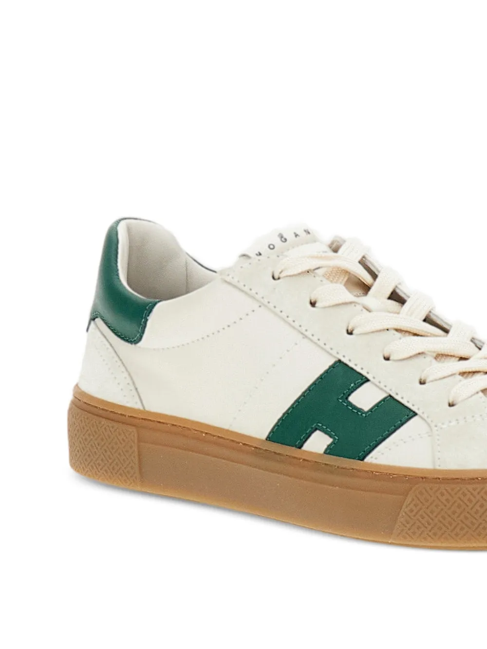 Hogan Sneakers met suède vlak Beige
