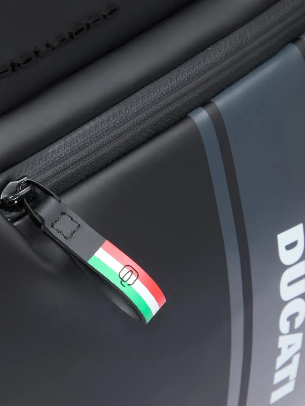 PIQUADRO x Ducati rugzak met logo-detail Zwart