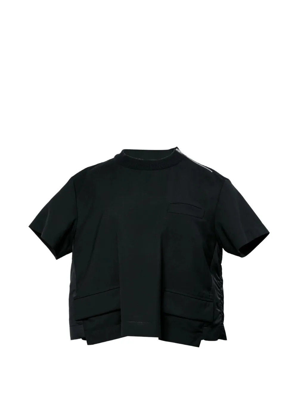 sacai zip-detail T-shirt