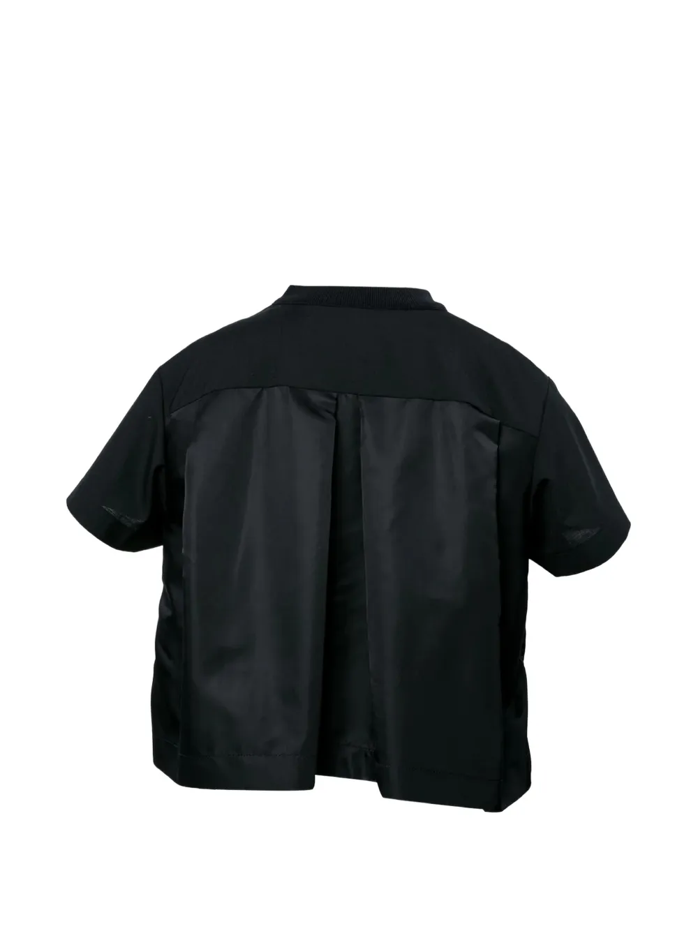 sacai T-shirt met rits Zwart