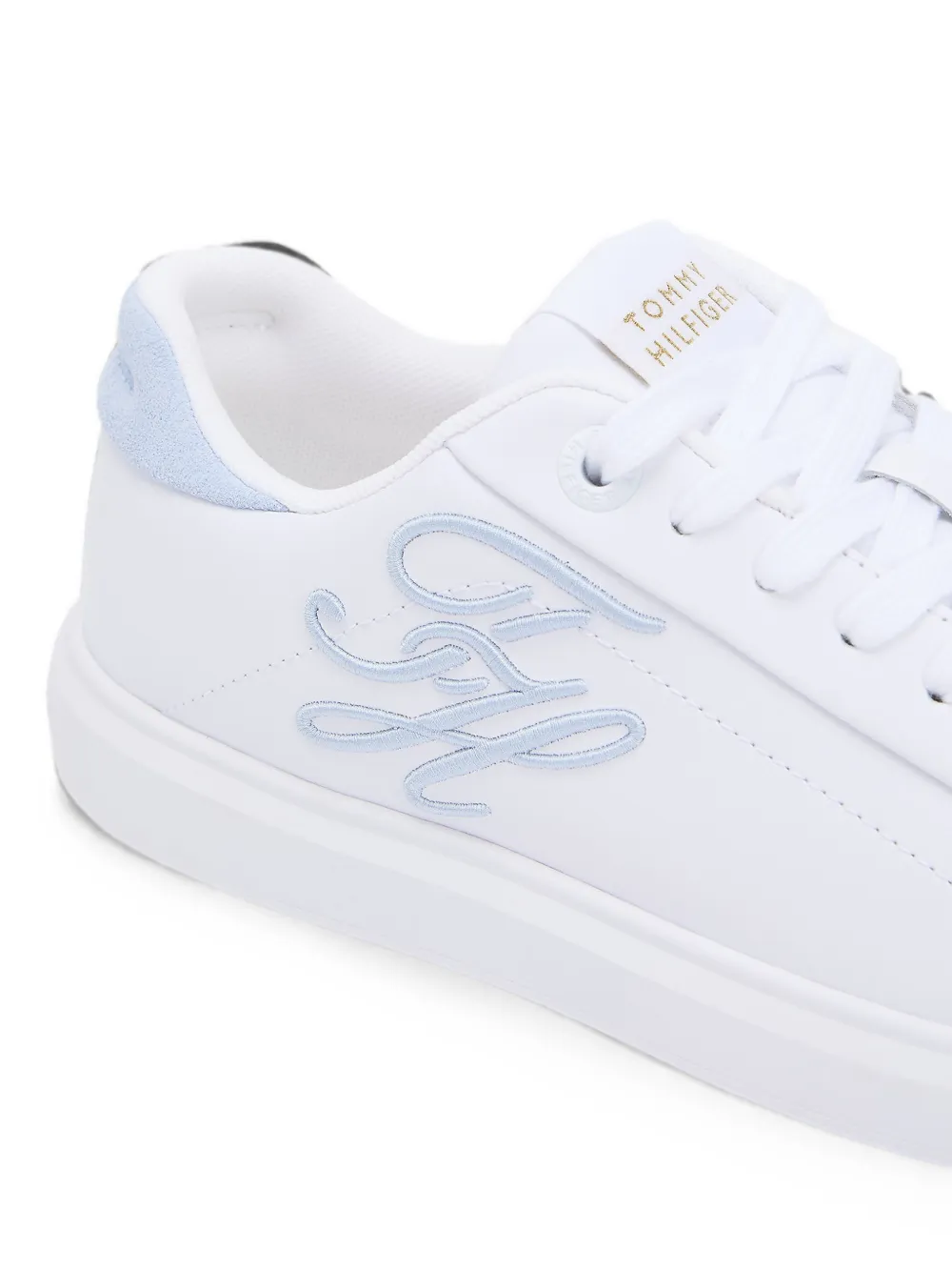 Tommy Hilfiger logo-embroidered sneakers Wit