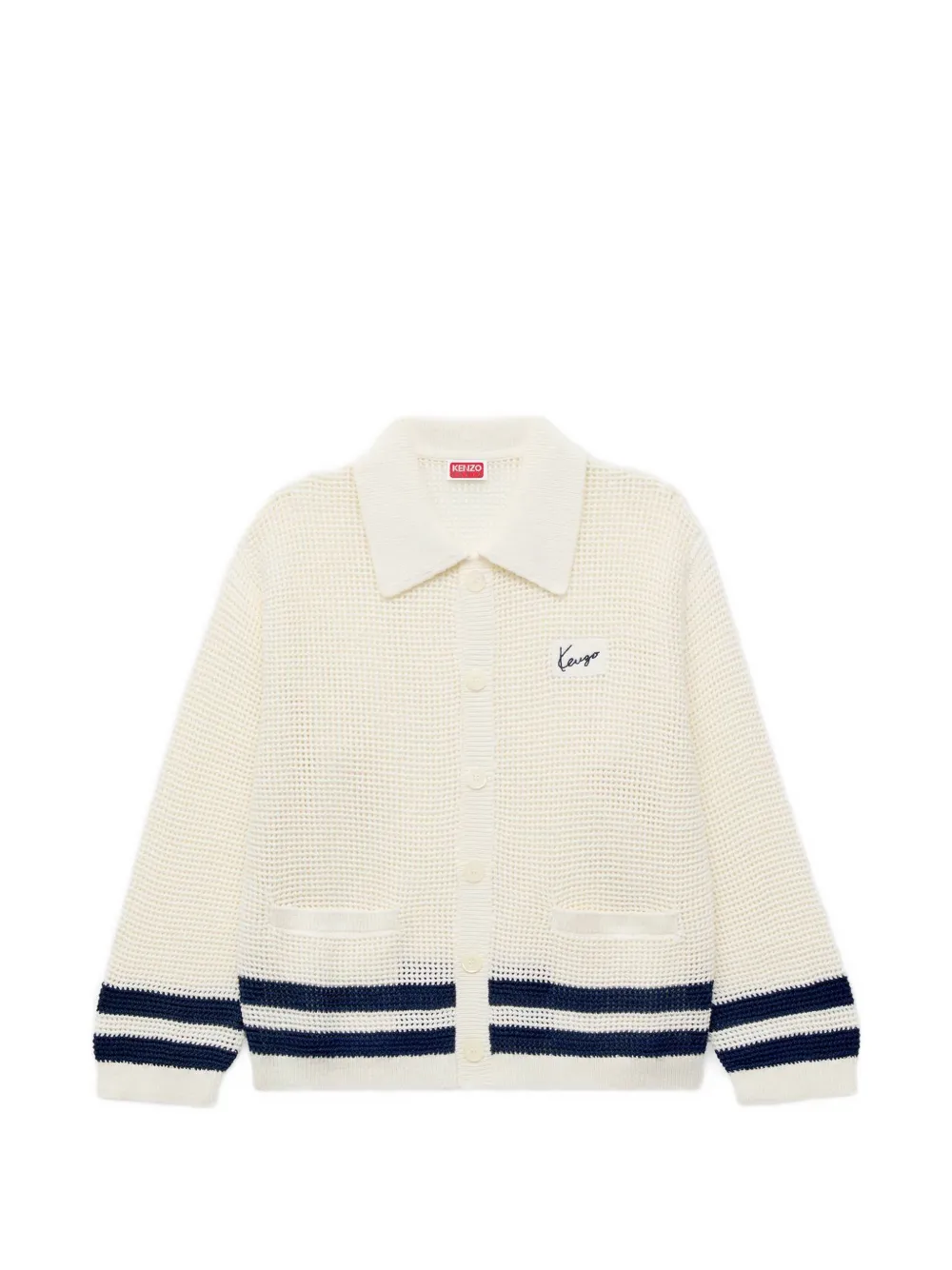 Kenzo logo-detail cardigan - Weiß