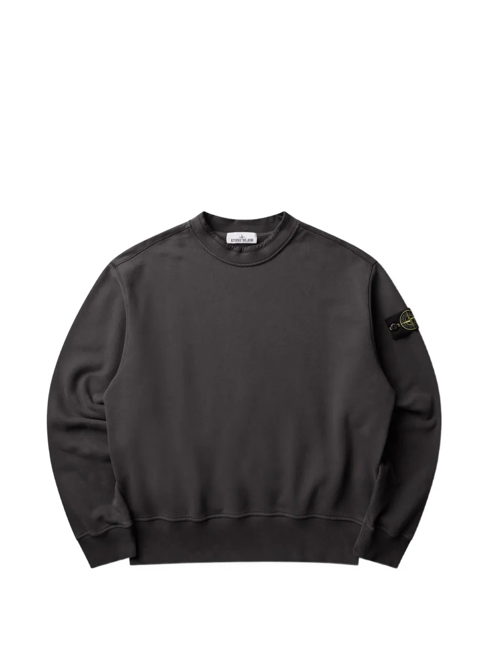 Stone Island 6100022 brushed organic cotton fleece sweatshirt - Grau