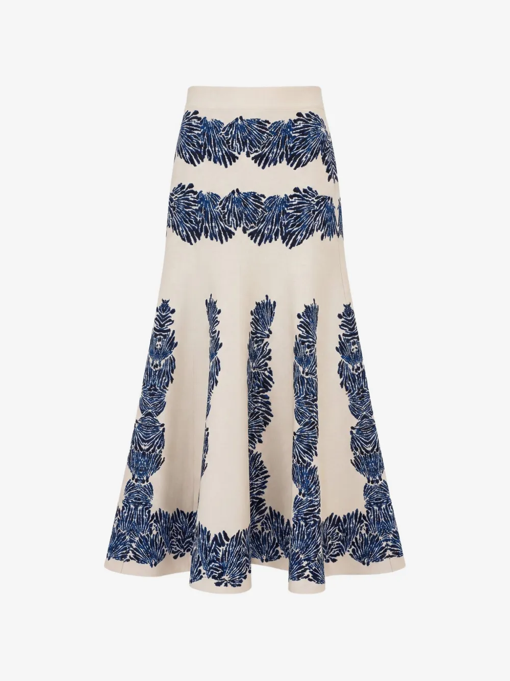 Ulla Johnson 알레시아 자카드 니트 미디 스커트 | 뉴트럴 | Image 1