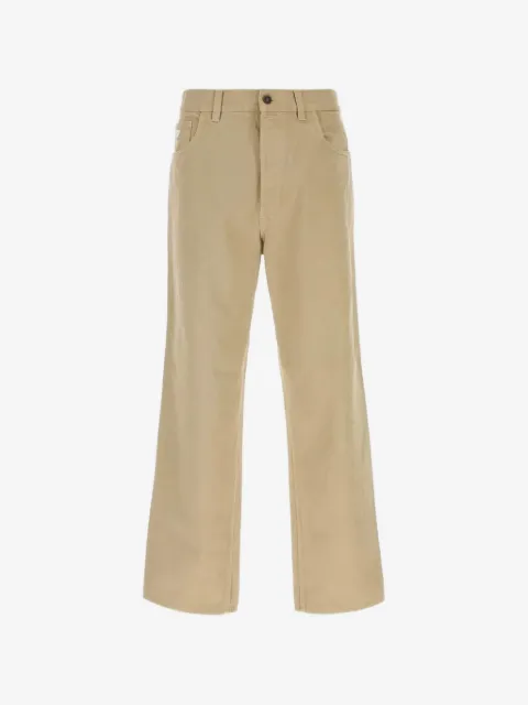 Prada five-pocket old denim jeans