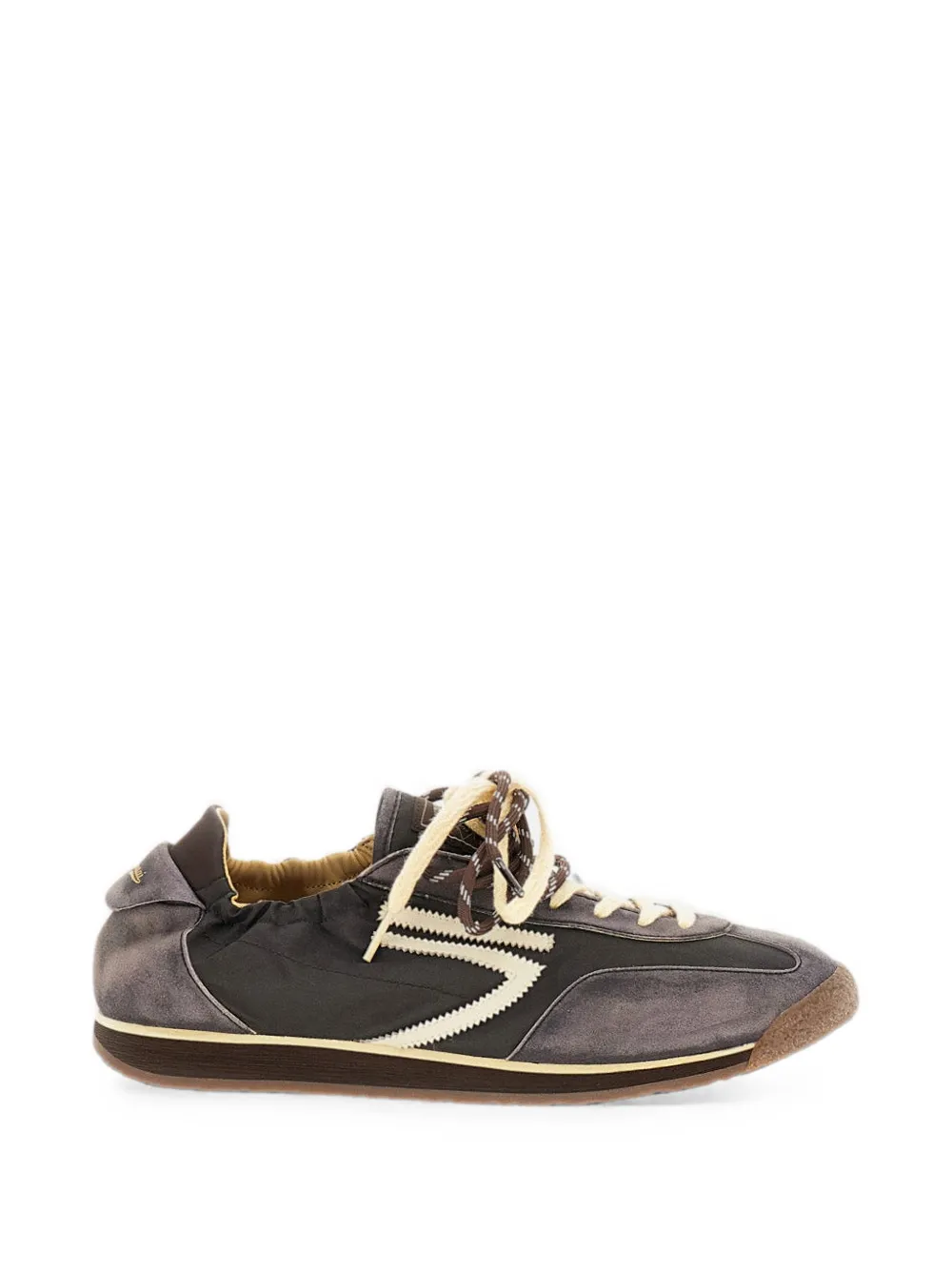 Puraai elasticated-collar collapsible-heel sneakers - Grau