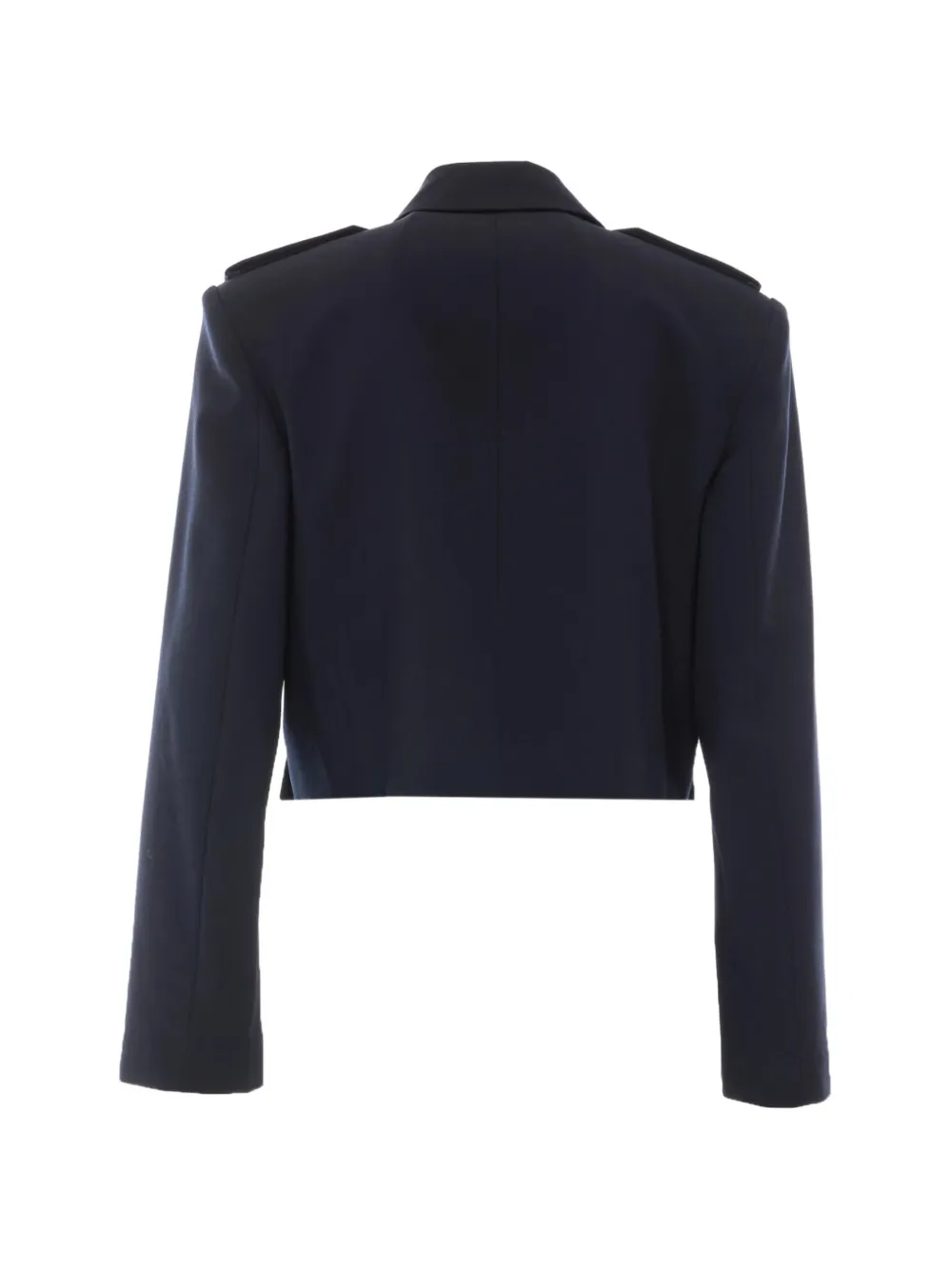 PINKO Cropped jack met epauletten Blauw