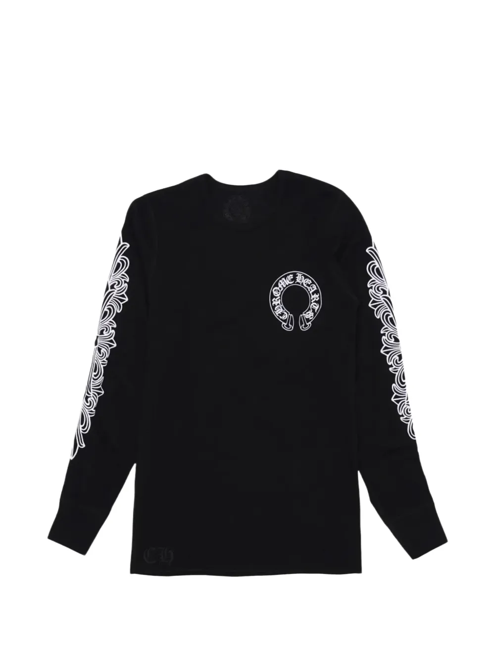 Chrome Hearts T-shirt con stampa ferro di cavallo - Nero