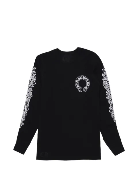 Chrome Hearts Horseshoe-print waffle-knit T-shirt