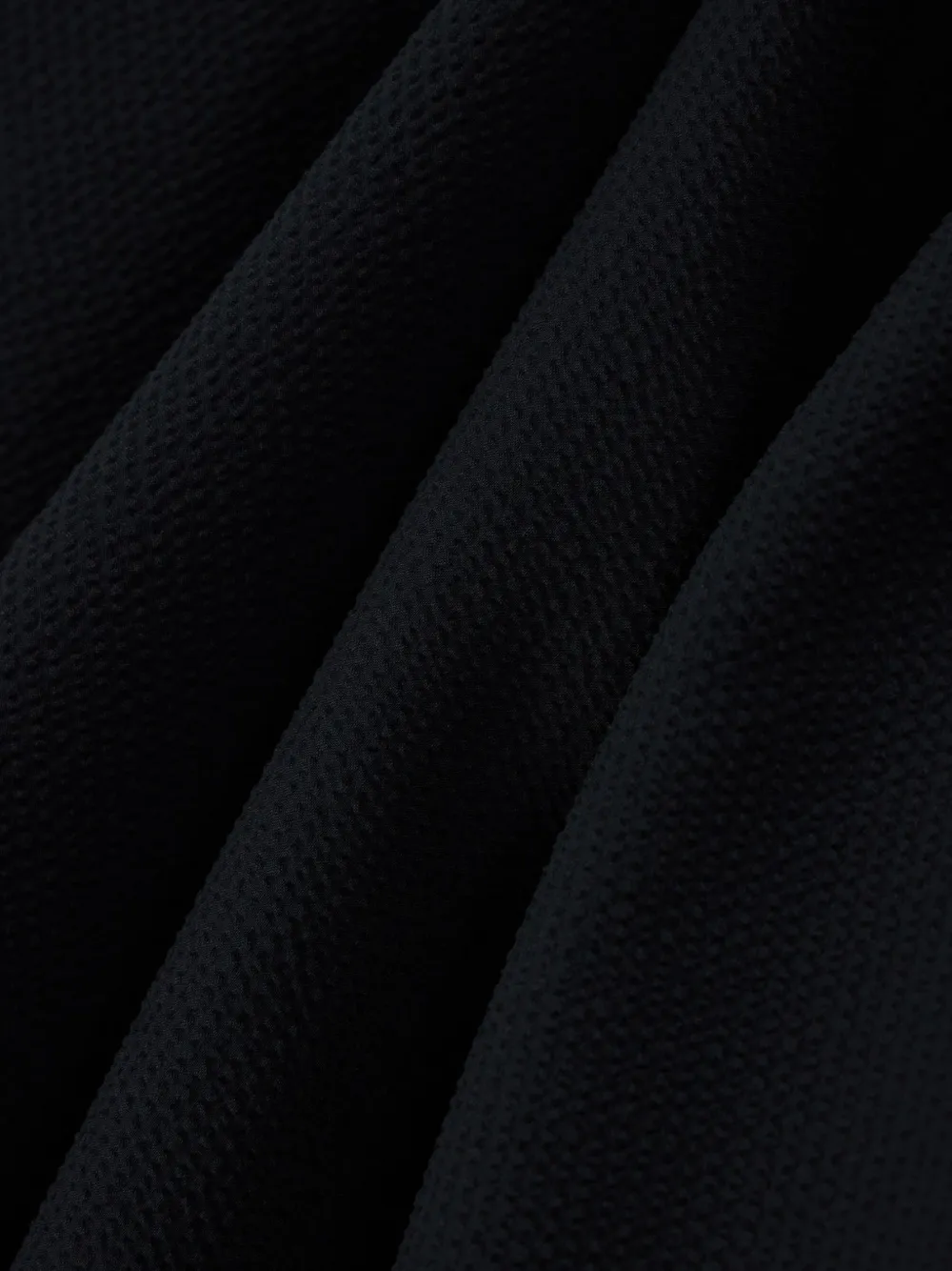 Emporio Armani Seersucker overhemd met gewatteerd donsdetail en geribbelde details Blauw