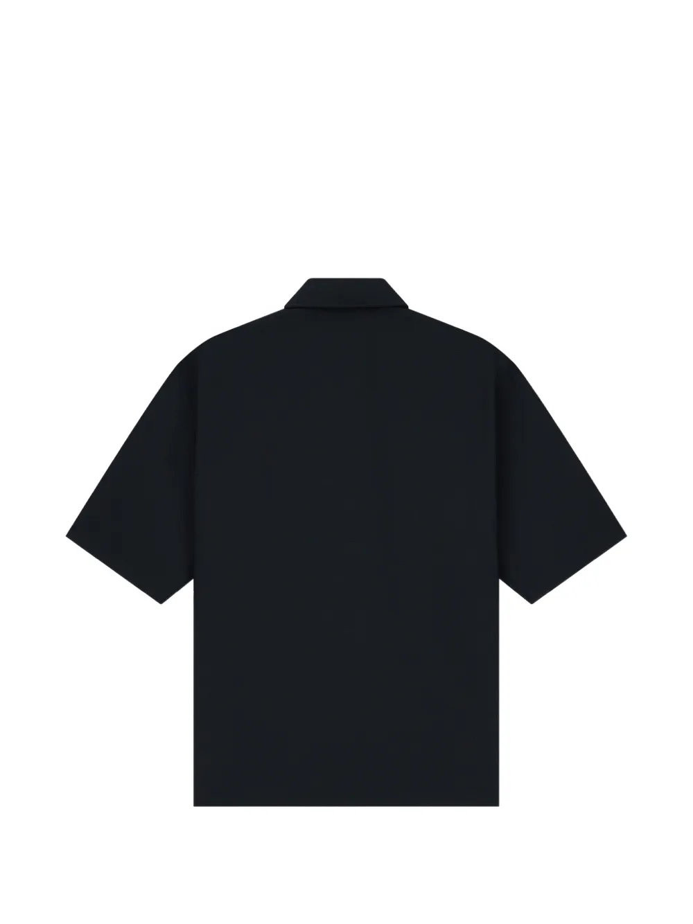 Emporio Armani Seersucker overhemd met gewatteerd donsdetail en geribbelde details Blauw