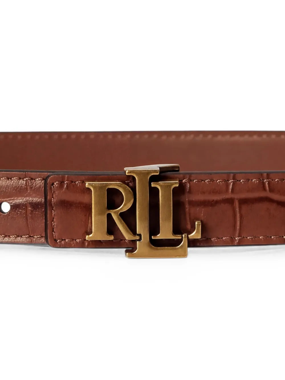 Lauren Ralph Lauren Riem met logo-plakkaat Bruin