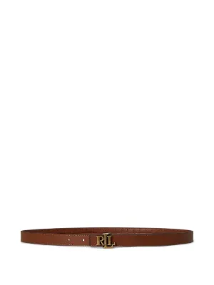 LAUREN RALPH LAUREN ブラウンレザーベルト Lauren Ralph Lauren logo-buckle Belt | Brown | FARFETCH