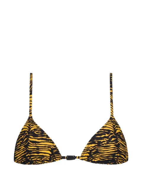 TROPIC OF C Equator tiger-print bikini top