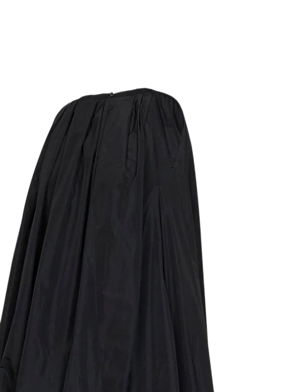 Jil Sander Strapless asymmetrische jurk met gesmockt detail Zwart