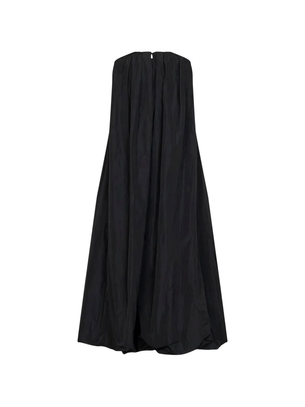 Jil Sander Strapless asymmetrische jurk met gesmockt detail Zwart