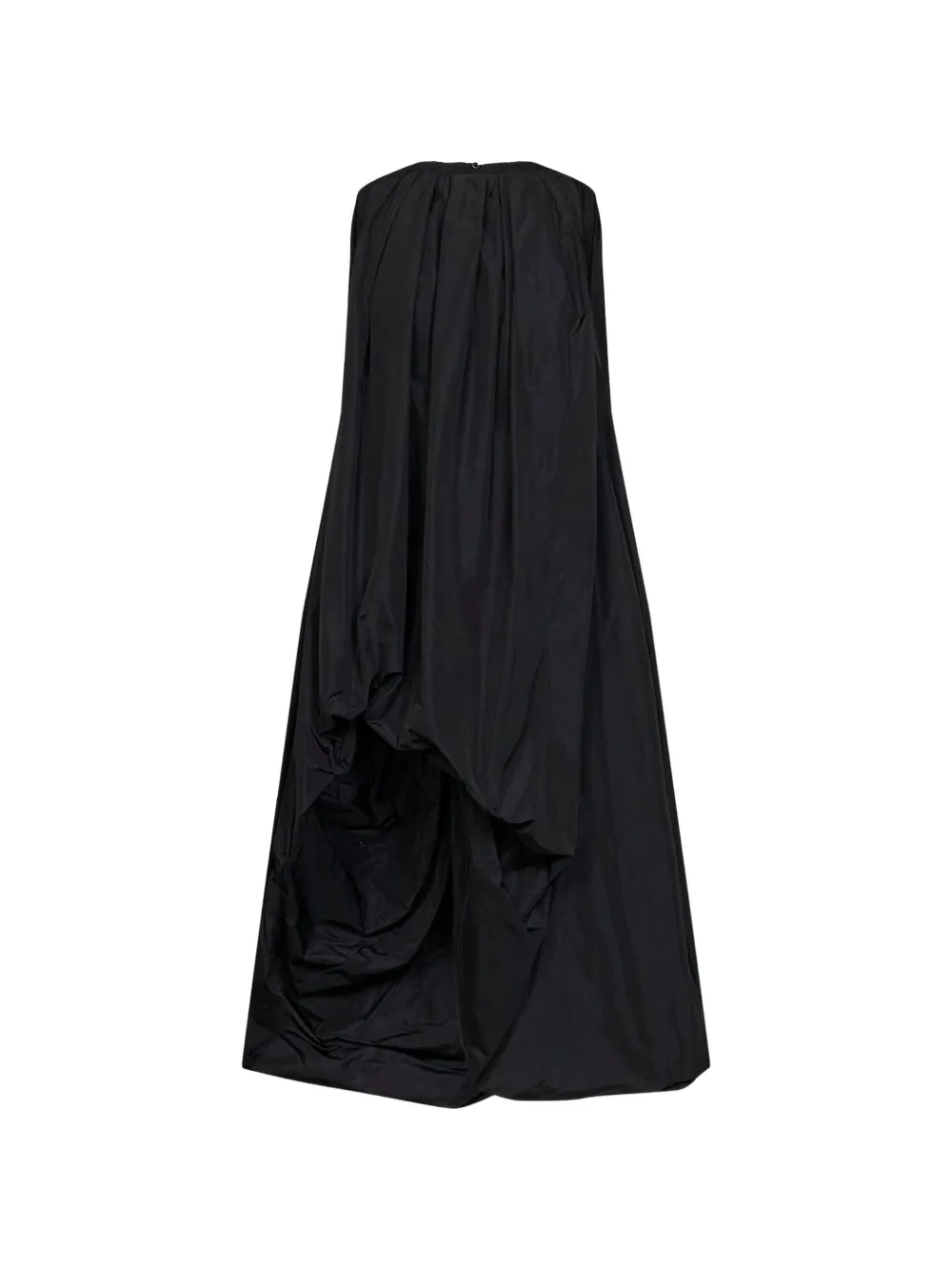 Jil Sander gathered-detail strapless asymmetric dress - Nero