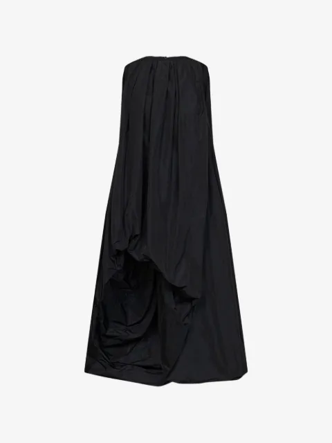 Jil Sander gathered-detail strapless asymmetric dress