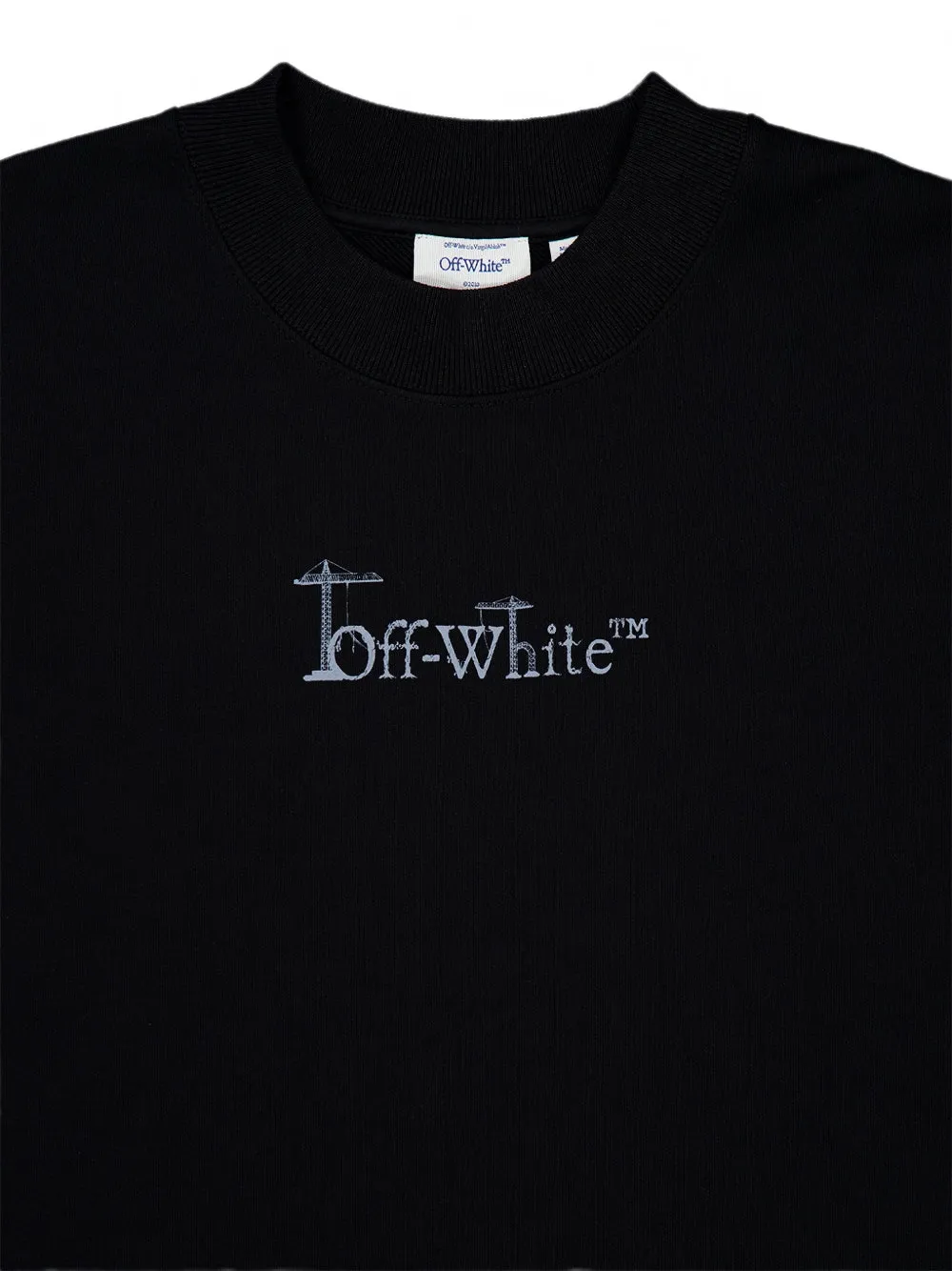 Off-White Hoodie met logoprint en grafische print Zwart
