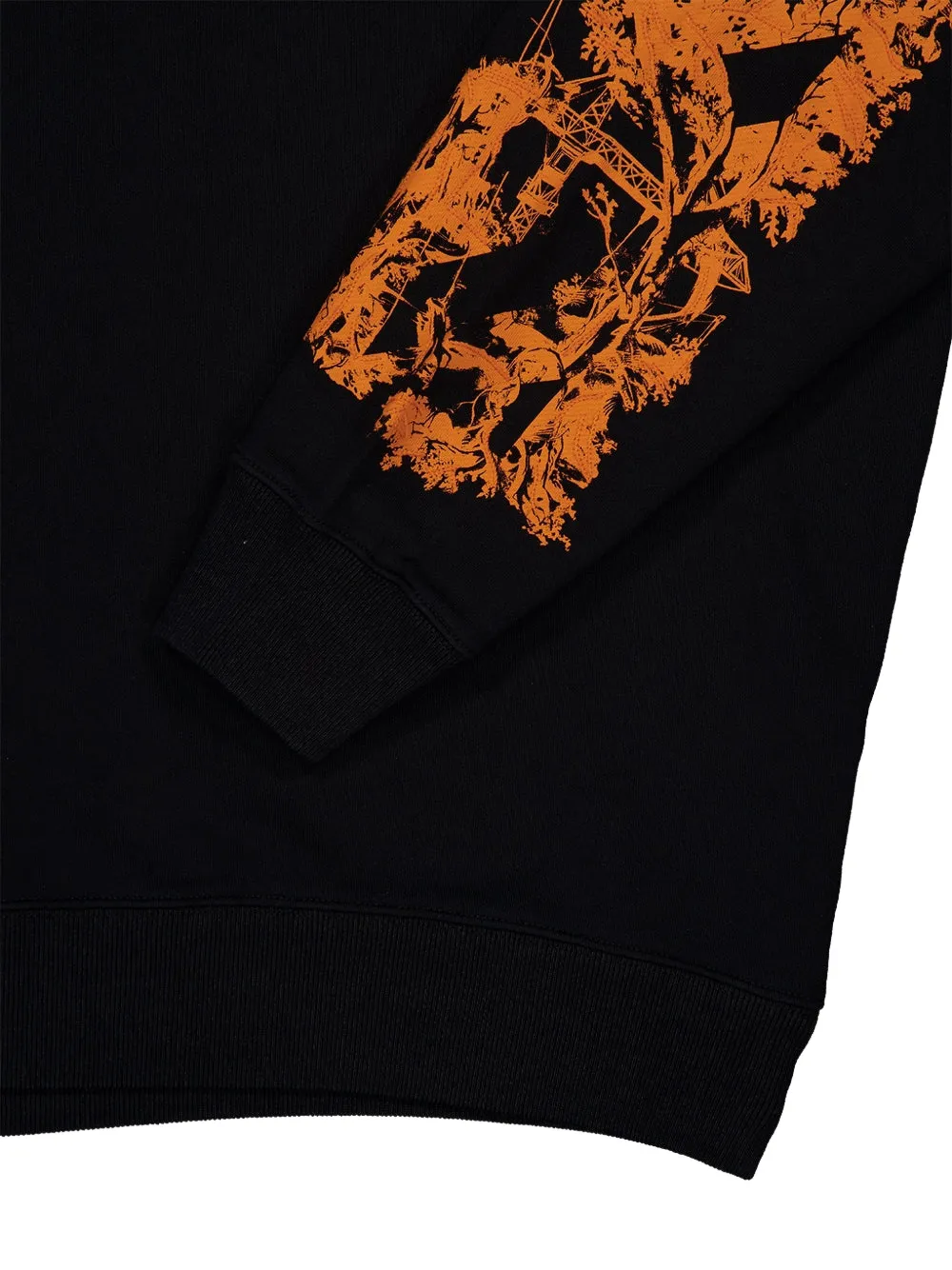 Off-White Hoodie met logoprint en grafische print Zwart
