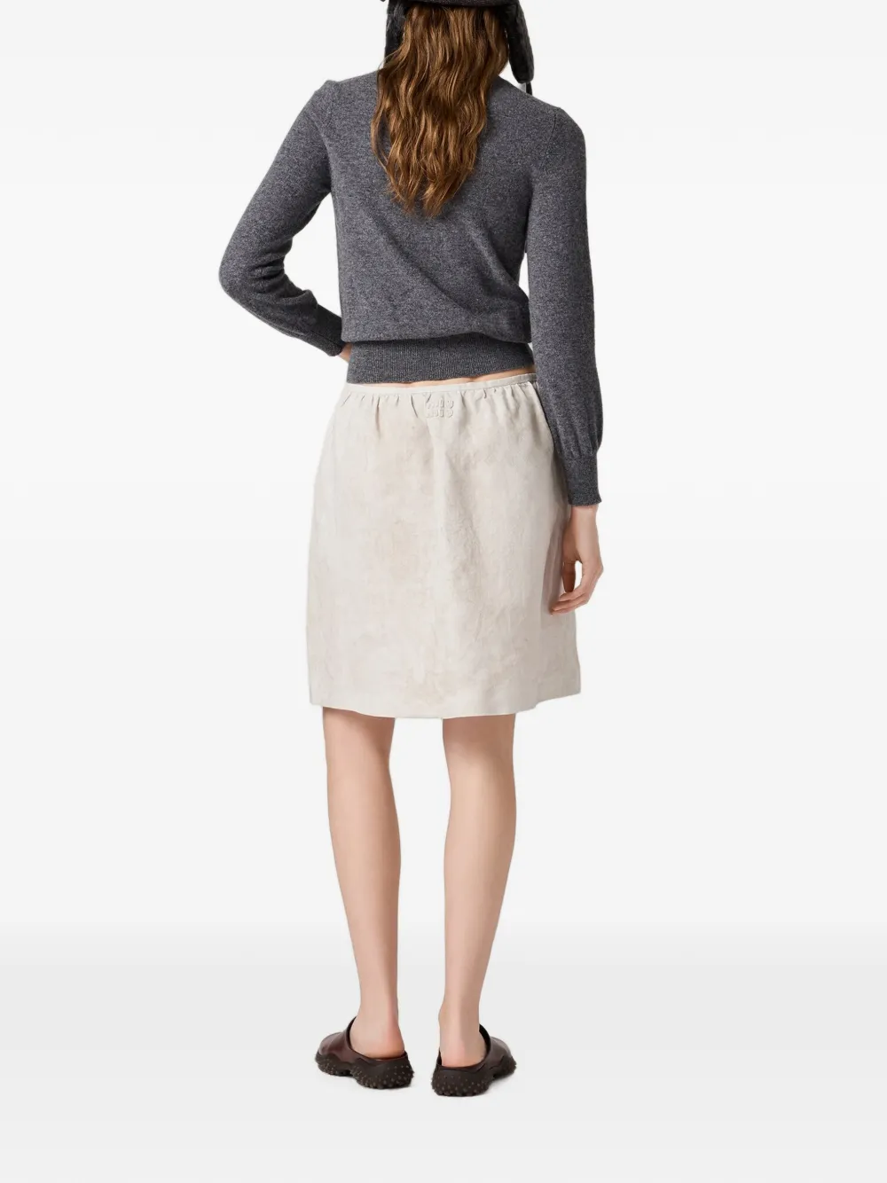 Miu Sweater met V-hals Grijs