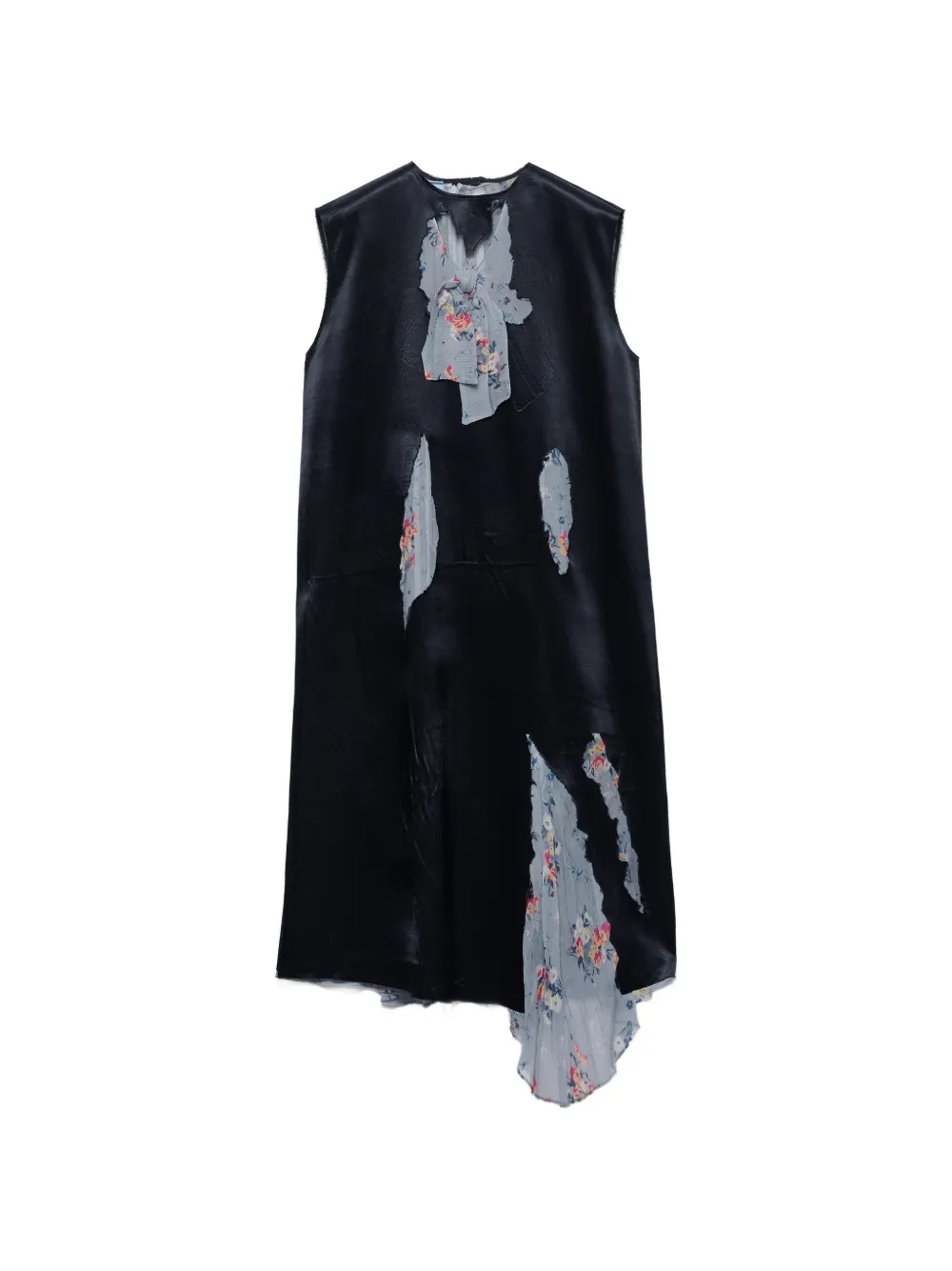 Prada devoré satin dress - Nero