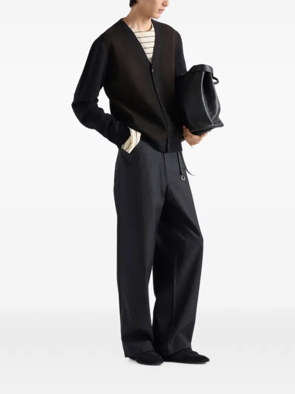 Prada Wool Cardigan | Black | FARFETCH
