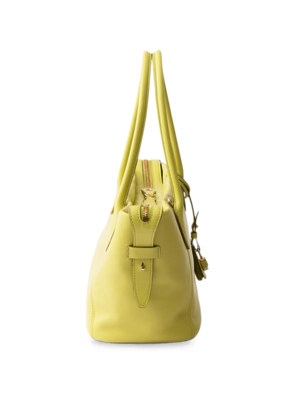 Prada Grote Ouvert leren shopper Geel