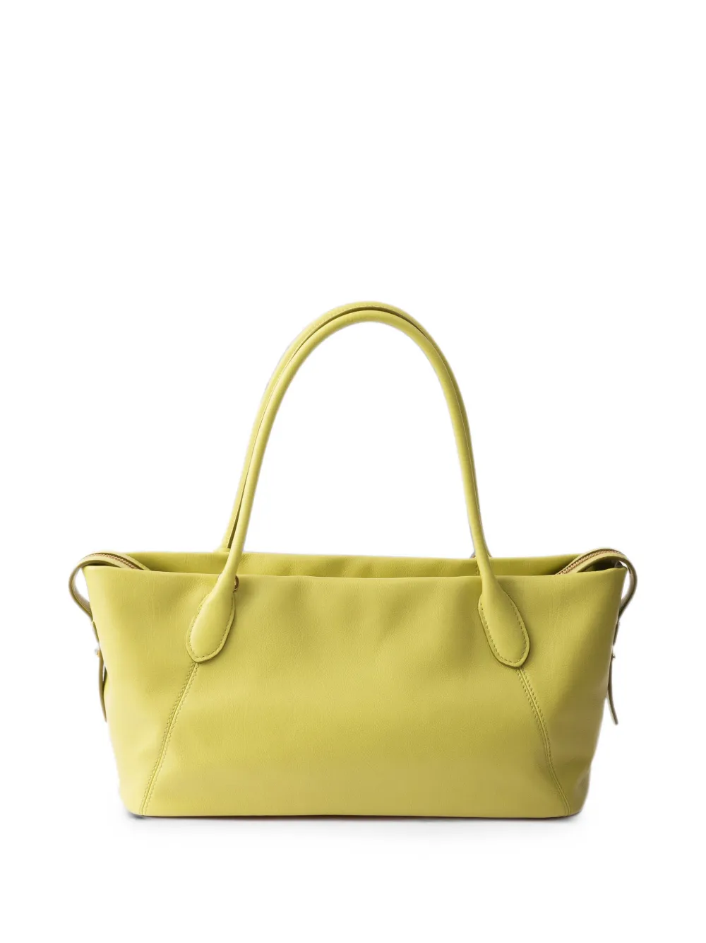Prada Grote Ouvert leren shopper Geel