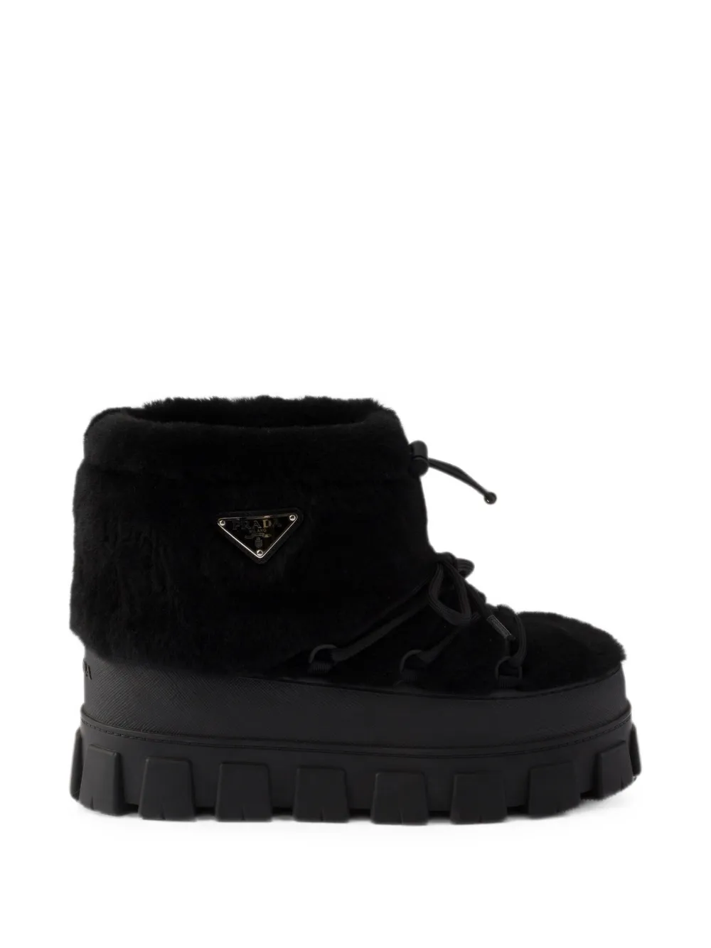 Prada shearling après-ski boots