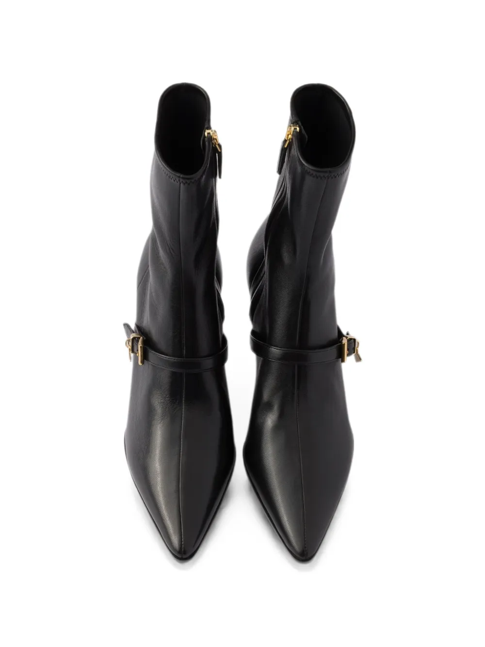 Prada Stretch nappaleren laarzen Zwart