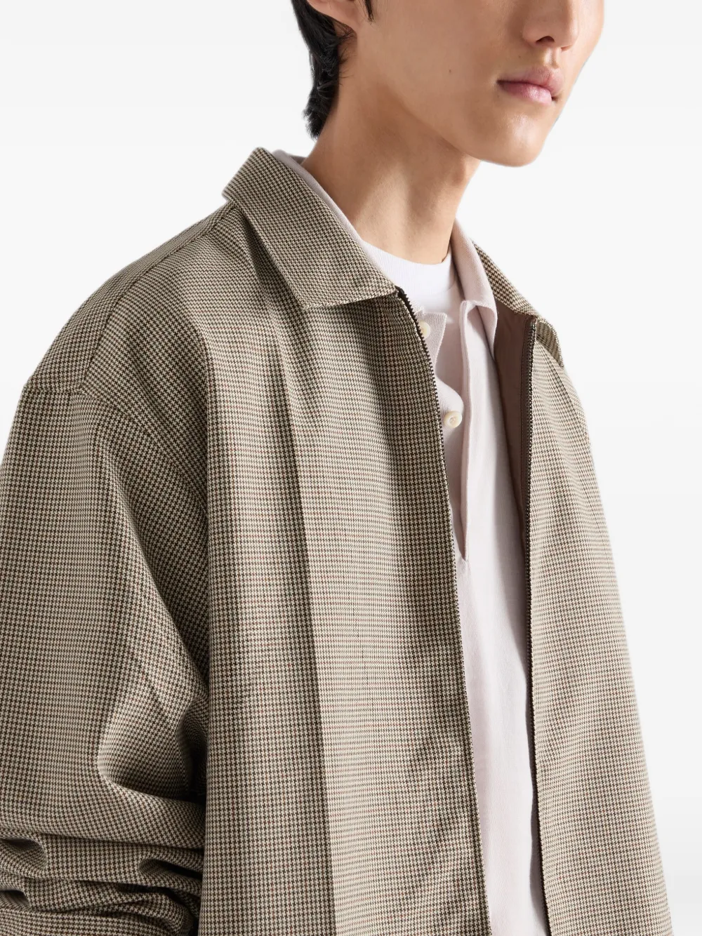 Prada Wollen poloshirt Wit