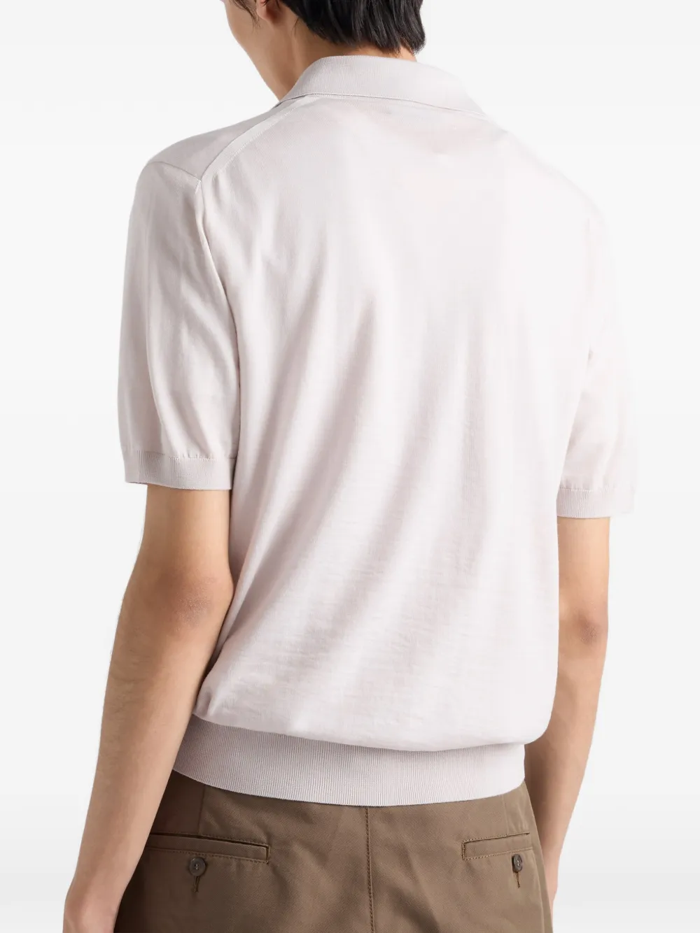 Prada Wollen poloshirt Wit