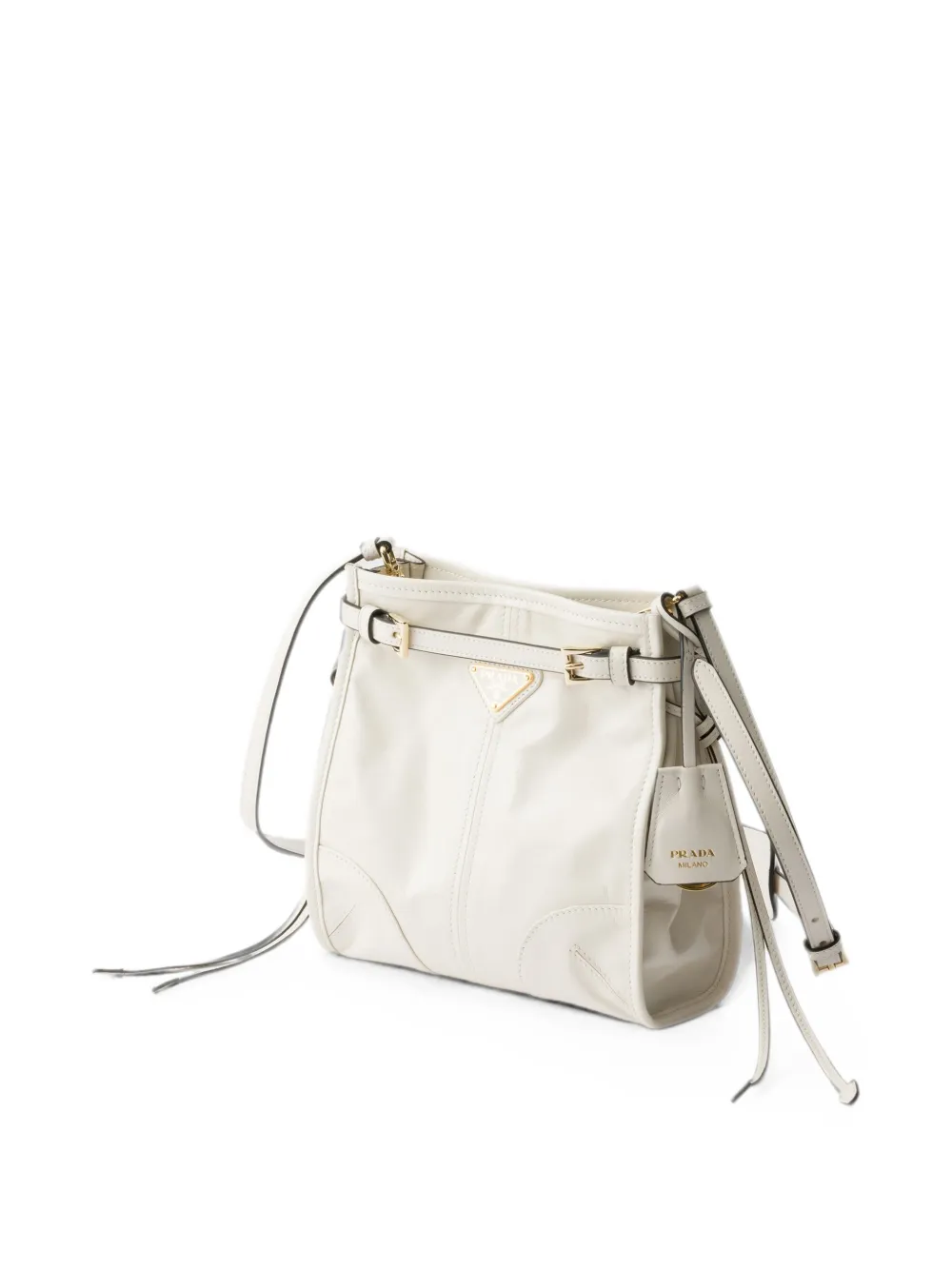Prada Bonny leren mini-schoudertas Beige