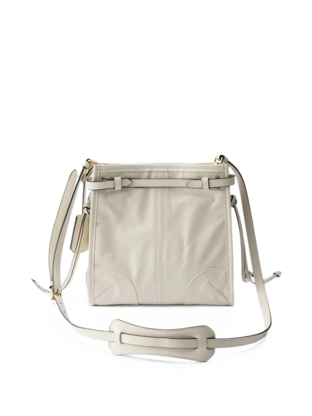 Prada Bonny leren mini-schoudertas Beige