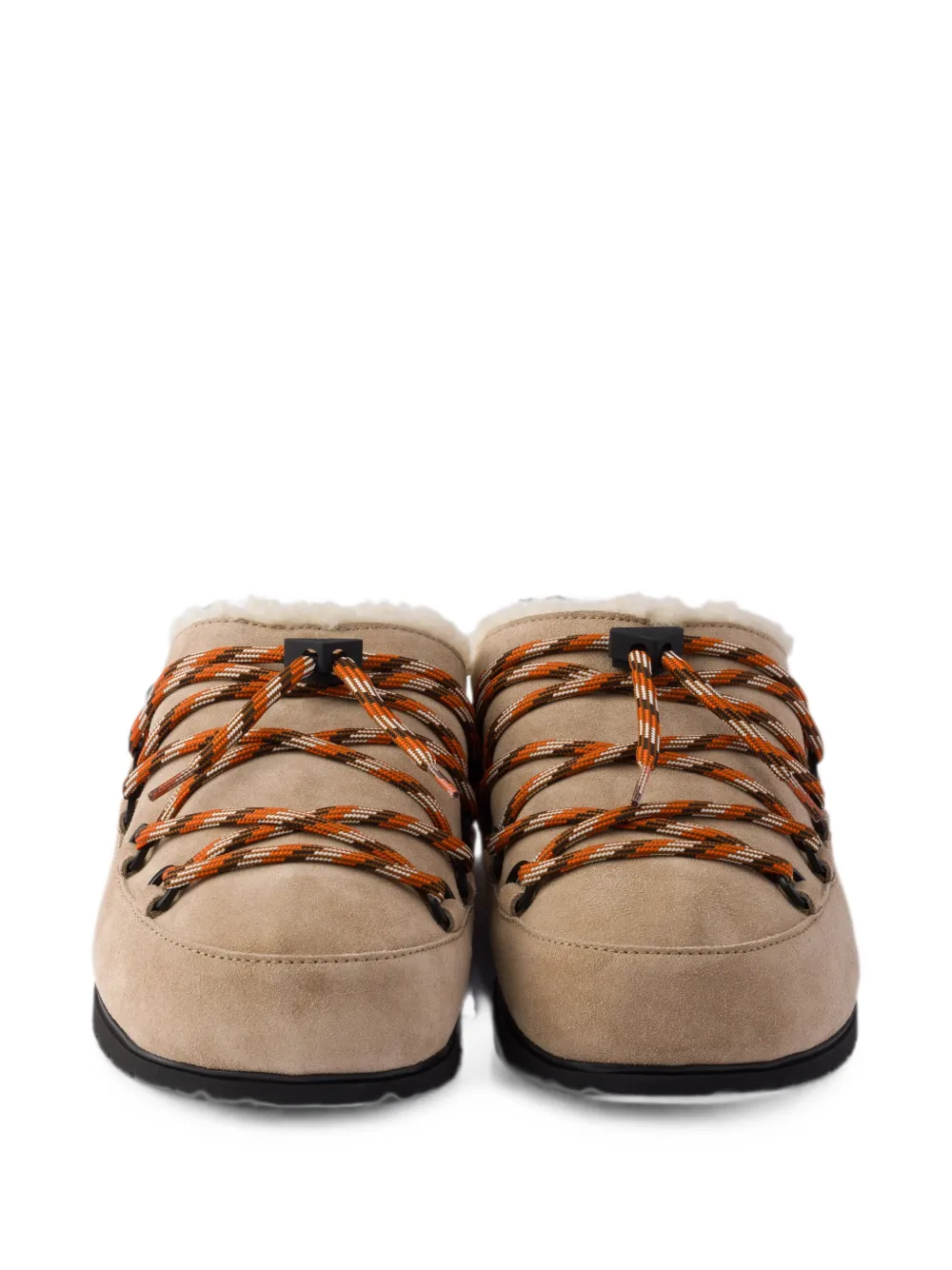 Prada Suède muiltjes Beige