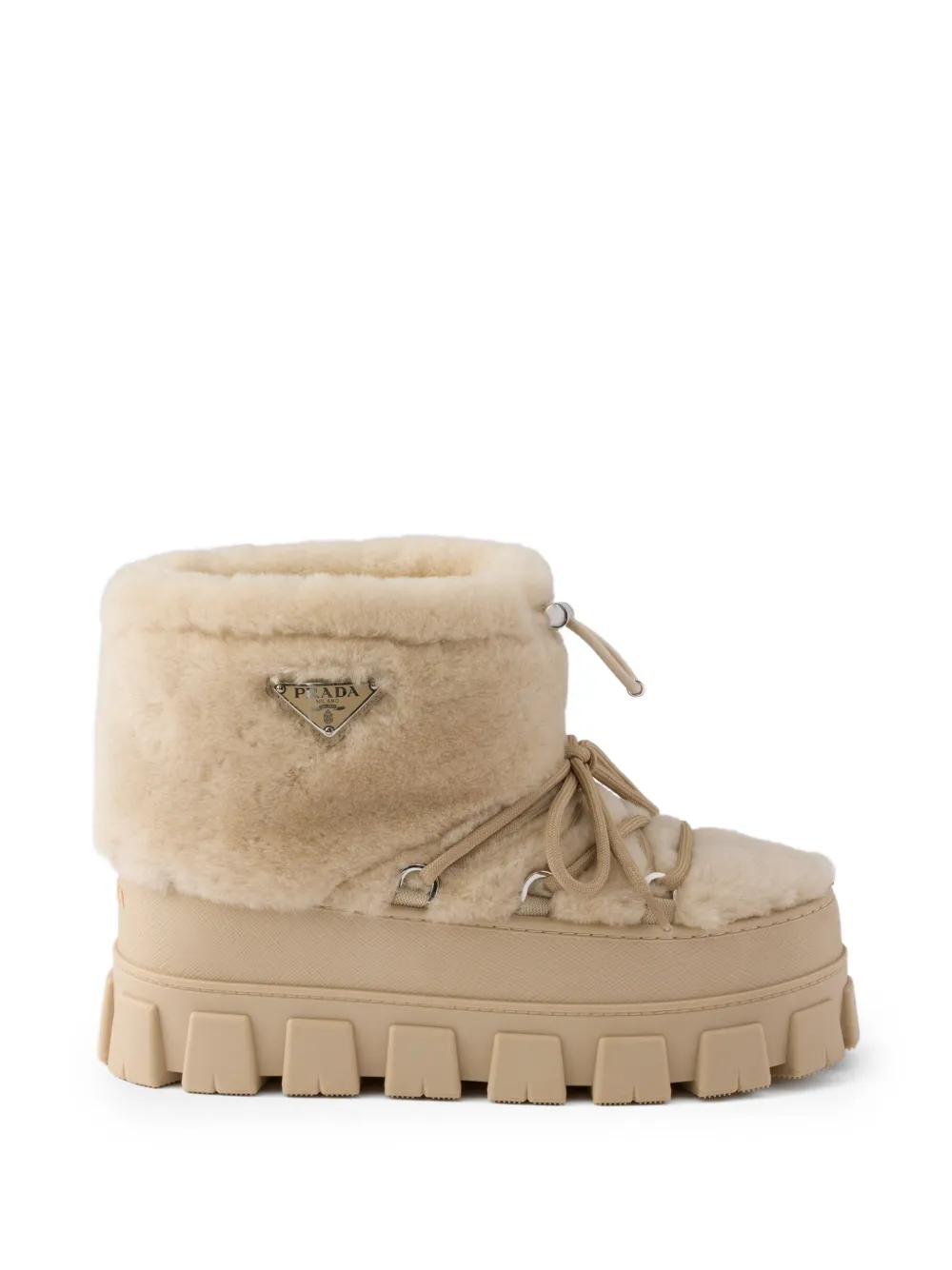 Prada shearling après-ski boots