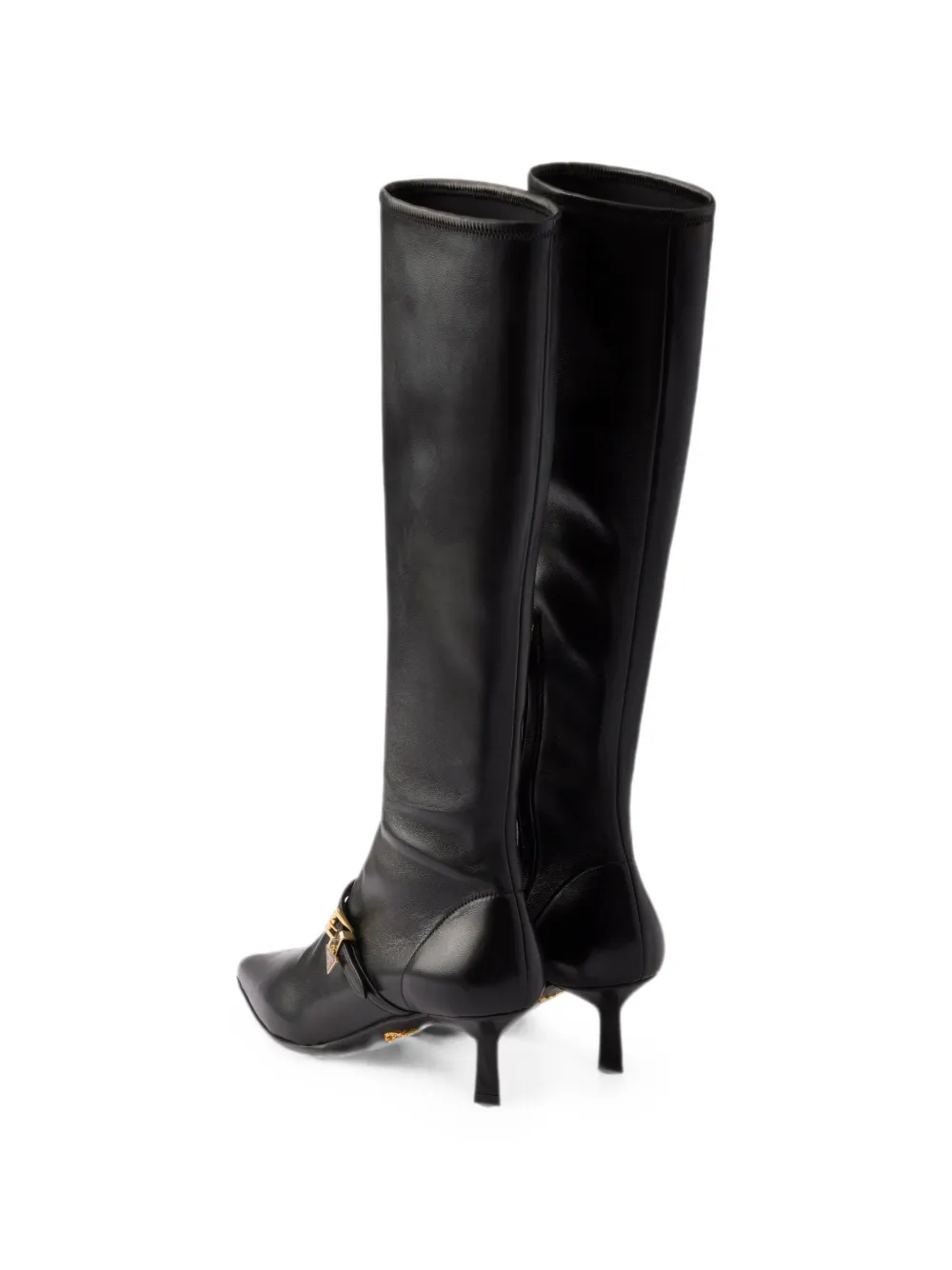 Prada stretch laarzen van nappa leer Zwart