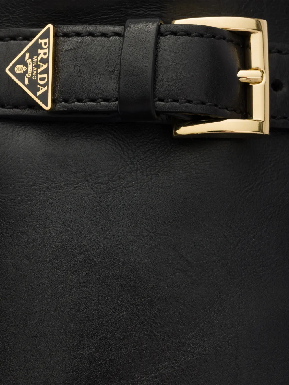 Prada Leren laarzen Zwart