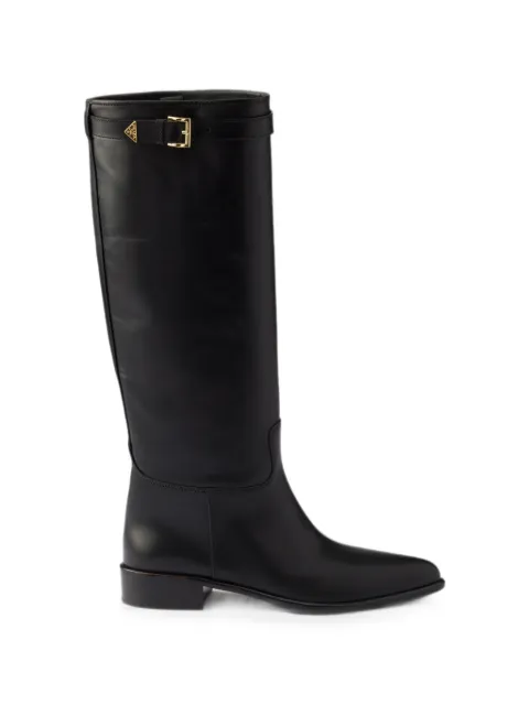 Prada leather boots