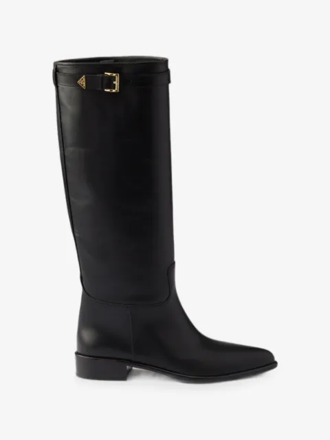 Prada leather boots