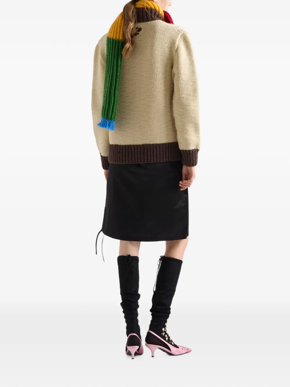 Prada Satijnen rok Zwart