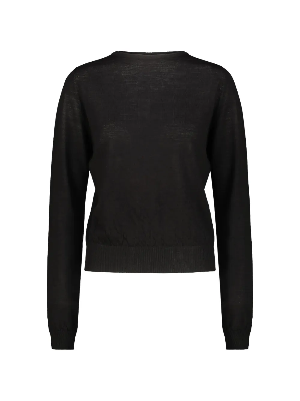 Rick Owens fine-knit cashmere sweater - Black