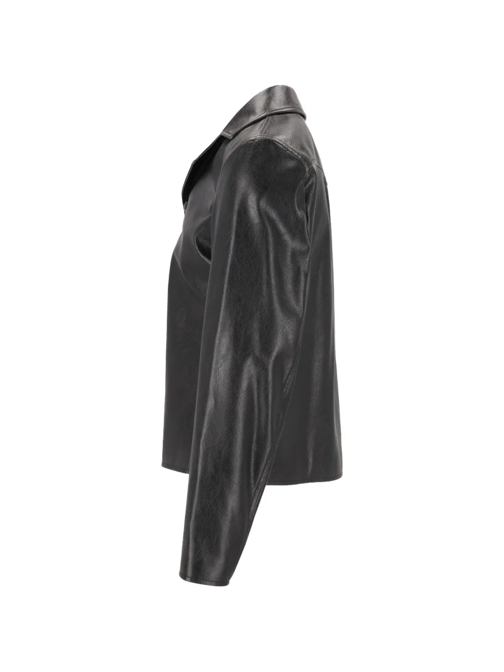 MM6 Maison Margiela Bikerjack met gekerfde revers en knopen Zwart